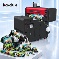 Harga Pabrik Kongkim China A1 60cm Printer DTF Paket Lengkap dengan Perangkat Lunak RIP Tinta Pigmen Film PET Bubuk