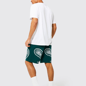 Pantalones Cortos Deportivos Casuales para Hombre, de Cintura Media, Secado Rápido, con Logotipo Personalizado, Diseño Sólido, de Algodón - Product Image 4