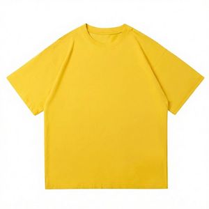 T-shirt en coton pour homme, manches courtes, coupe décontractée, col rond, uni, jersey tricoté, écologique, séchage rapide, 220g - Product Image 2