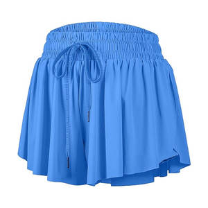 Shorts Deportivos Fluidos para Mujer, Shorts Bonitos para Gimnasio, Yoga, Correr y Hacer Ejercicio con Diseño de Falda para Tenis, Verano y Ropa Deportiva - Product Image 3