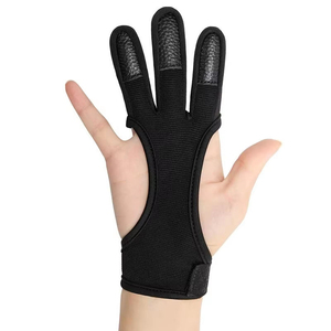 Guantes de Tiro con Arco Personalizados |   Diseño de Cuero Reforzado de Tres Dedos |   Fábrica OEM al por Mayor - Product Image 1