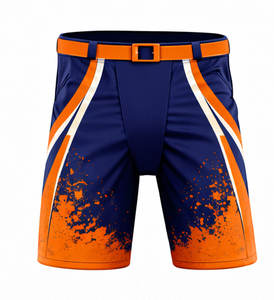 กางเกงโพลีเอสเตอร์ฮ็อกกี้น้ำแข็งออกแบบเองสีและบรรจุภัณฑ์สำหรับชุดกีฬา - Product Image 1