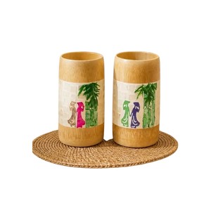 Wholesale Handmade Mother Of Pearl <b>Bamboo</b> <b>Cup</b> Eco-Friendly Wooden Drinkware Vietnamese Traditional Art Gift <b>Cup</b> For Home Decor - Product Image 4