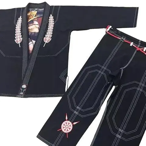 Jiu Jitsu ชุดเครื่องแบบผ้าสำลี100%,ชุดกิโมโน Jiu Jitsu ทำจากผ้าคอตตอน