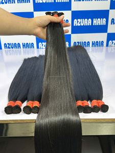 ผมเวียดนามแท้ AZURA HAIR แบบขายส่ง เกรด Remy  ถักแบบ Machine Double Weft ผมมนุษย์แท้แบบเป็นมัด  ความยาว 6-32 นิ้ว น้ำหนัก 100 กรัม/แพ็ค - Product Image 4