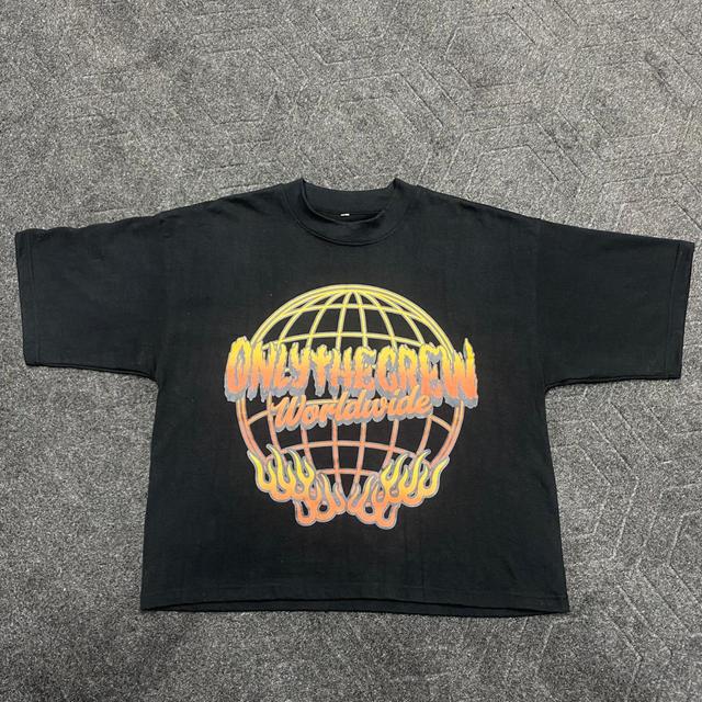 Premium Unisex Jersey Cotton Cropped Boxy T-Shirt with DTF Printing High Quality Eco-Friendly Digital Print
