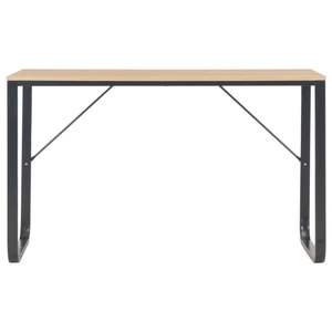 Escritorio para computadora de madera de ingeniería en negro y roble con metal con recubrimiento en polvo, muebles duraderos y elegantes - Product Image 3
