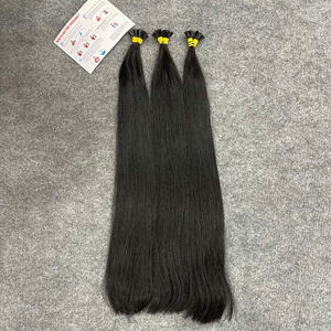 Los Más Vendidos # Extensiones de Cabello Natural Liso con Punta K 1B, de 18 a 26 Pulgadas, Super Double Drawn, 100% Cabello Humano Vietnamita Virgen - Product Image 1
