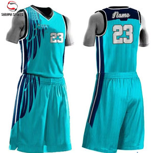 Uniforme de Baloncesto Elegante con Impresión Sublimada Completa, Jersey Deportivo Transpirable con Diseño en el Cuello, Venta al Por Mayor Directa de Fábrica - Product Image 1