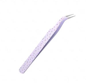 Pince à épiler pour cils à motif cœur rose, en acier inoxydable, pointe de précision - Product Image 4