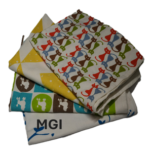 100% Organic Cotton Eco-Friendly Hypoallergenic Quick-Dry Disposable Square Tea <b>Towel</b> Floral <b>Pattern</b> for Home Kitchen Use - Product Image 2