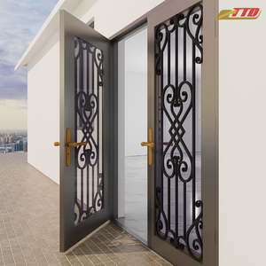Portes d'entrée modernes en fer fabriquées avec expertise au Vietnam Systèmes d'entrée de précision - Product Image 3