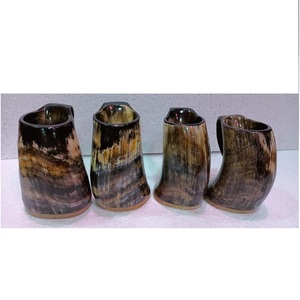 Mug à boire artisanal en corne de buffle, style viking, mugs en corne sculptée pour la décoration de la maison, personnalisation du logo disponible. - Product Image 4