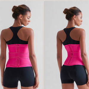 Ceinture de maintien et de remodelage de la taille réglable avec double sangle ajustable en néoprène - Product Image 3