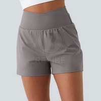 Pantalones Cortos de Mujer de Cintura Alta con Cordón Ajustable, Color Personalizado, Ecológicos, Transpirables, 100% Algodón, Alta Calidad, Nuevo Estilo