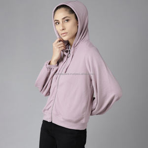 Vêtements Nardon en gros, sweat à capuche en coton noir pour femme, sur mesure, avec poche avant, streetwear décontracté à capuche - Product Image 1
