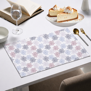 Cotton Fabric Table <b>Placemats</b>, Durable Washable Heat Resistant Dining Mats for Everyday Use - Product Image 2