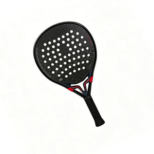 Raqueta de Pádel Termoformada Popular de 38 mm con Superficie de Fibra de Carbono en Forma de Lágrima, Núcleo de Espuma EVA y Marco Resistente para Deportes al Aire Libre - Product Image 1