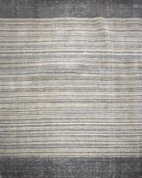 Tapis rectangulaire géométrique rayé en laine et polyester, noué à la main, écologique, résistant aux taches, haute stabilité, avec envers rigide, pour salon