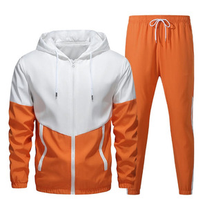 Custom Summer breathable Polyester Two Piece <b>Jacket</b> and Shorts Suit Set Sports Windbreaker Tracksuits Shorts Sets for Men - Product Image 1