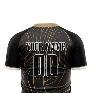 Maillot de football à prix de gros, impression sublimée, manches courtes, col rond, polyester doux, léger, unisexe - Product Image 3