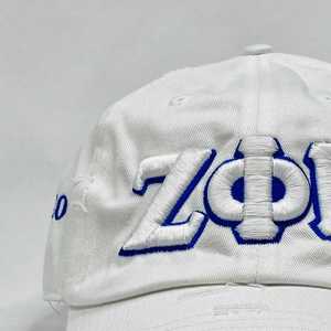 หมวกแก๊ป Zeta Phi Beta สีขาวสไตล์วินเทจ ปักลาย ZPB หมวกเบสบอลสำหรับชมรมนักศึกษา สายปรับได้ สวมใส่สบาย ทันสมัย สำหรับผู้หญิง - Product Image 5