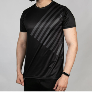 Men's Black Short Sleeve T-Shirt With <b>White</b> And Red Letter Print O-Neck Regular Fit Cotton Jersey Casual Graphic <b>Tee</b> - Product Image 3