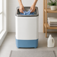 Lave-linge semi-automatique à chargement par le haut, 9 kg, à cuve unique, avec bac de lavage, vente en gros directe usine