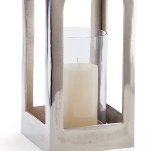 Factory Direct Decorative Metal Arched <b>Lantern</b> High-End <b>Silver</b> Candle Holder Glass Sleeve Bulk Wedding Centerpiece Event Decor - Product Image 2