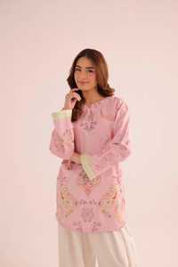 Tenue de Jardin Imprimée Tendance pour Femme – Ensemble 2 Pièces Style Ethnique Indien/Pakistanais – Toutes Saisons – Coupe Ample – Couleurs Personnalisables - Product Image 4