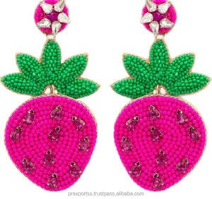 Aro de cuentas de trébol verde bordado a mano con cuentas de semillas, tamaño personalizado, para fiesta del Día de San Patricio, al por mayor, aleación dorada - Product Image 5