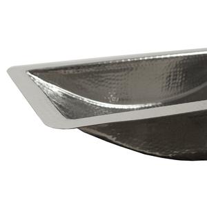 Évier de salle de bain rectangulaire en acier inoxydable martelé à la main, finition mate, très vendu - Product Image 6