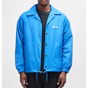 Chaqueta Coach Bordada Color Granate para Hombre de Wheel Whores, Cuello Camisero, Manga Larga, Estilo Workwear, de Poliéster - Product Image 6