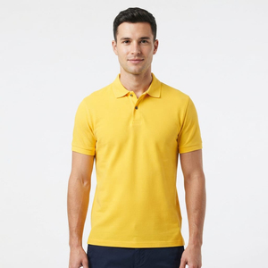 Polo pour homme, coupe confortable, manches courtes, col classique, pour l'été, les sports de plein air, le quotidien, beige, moderne et élégant - Product Image 6