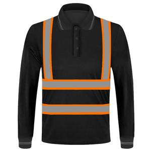 Hi Vis Security Reflective <b>Uniform</b> Polo Shirts High Quality Safety Work Shirt <b>Construction</b> Men Women Halex International - Product Image 6