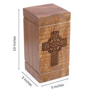 Factory Supply Wooden Urn Box <b>for</b> <b>Ashes</b> Mango Wood Funeral Cremation <b>Ash</b> Scatter Box Human & Pets Lifelong Memorial Columbarium - Product Image 2