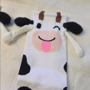 Custom Logo Magnetic Couple Cow Crew <b>Socks</b> Cute Animal Matching <b>Socks</b> for Children Kids Private Label <b>Socks</b> Manufacturer - Product Image 2