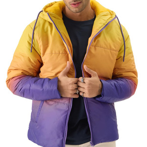 Veste d'hiver matelassée confortable pour homme, très vendue, couleur unie personnalisable, au meilleur prix - Product Image 1