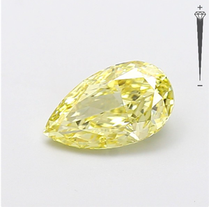 Diamante Cultivado en Laboratorio con Certificación IGI, 1.57 CT, Corte Pera Modificado, Color Amarillo Fantasía, Claridad VS1, CVD LG 800611679 para Joyería ROYALGEM - Product Image 2