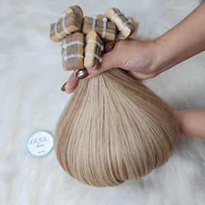 Extensions de cheveux à clipser, couleur 613, cheveux vierges vietnamiens, super double drawn, pour femmes, longueur 16-32 pouces - Product Image 3