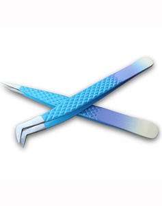 Pinzas de Acero Inoxidable para Extensión de Pestañas, Etiqueta Personalizada, Herramientas de Belleza al por Mayor con Puntas de Volumen y Fibra en Venta - Product Image 2