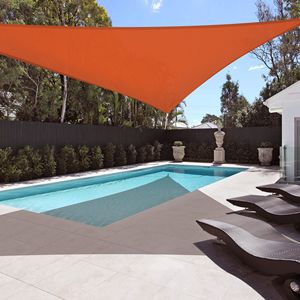 Vela Parasole Triangolare Arancione Brillante 25x25x25 - Vele e Reti Ombreggianti Attraenti per Esterni - Product Image 6
