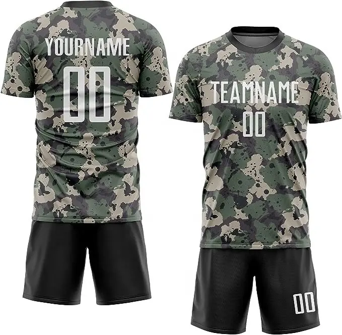 Football Training Clothes Soccer Jersey Set For Men Personalized Any Name Number Team Logo Training Jersey for Men Boys Soccer