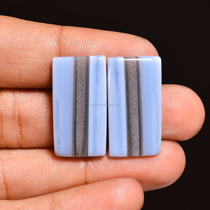 พลอยโอปอลสีน้ำเงินธรรมชาติ FAIJAN GEMS รุ่น Owhyee แบบหลวม รูปทรงคละแบบ FK-536 สำหรับทำเครื่องประดับ จากรัฐราชสถาน - Product Image 2