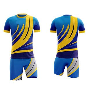 New <b>Model</b> Latest Printing Customized Logo & Team Name Soccer Uniform Set Training and Sports Wear Soccer Uniform For Training - Product Image 1