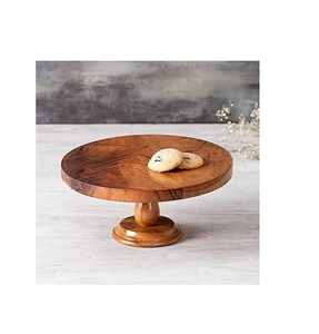 Birthday Unique Acacia Wood <b>Cake</b> Stand for Wedding <b>Cakes</b> Tableware Decoration Accessories Wedding Parties <b>Cake</b> <b>Server</b> Stand - Product Image 2