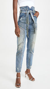 Jean slim taille haute en denim pour femme, coupe décontractée, épais et respirant, nouvelle collection, idéal pour l'extérieur - Product Image 5