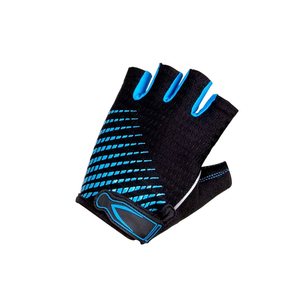 Gants de cyclisme sans doigts noirs et bleus, respirants, demi-doigts, pour hommes et femmes, ajustement universel - Product Image 6