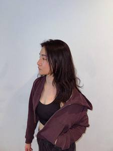 Sudadera con Capucha de Invierno para Mujer, Estilo Urbano, Vintage, Color Carbón, Mezcla de Algodón, ODM, con Logotipo Frontal - Product Image 3