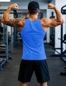 Camiseta sin mangas Signature para hombre, tejido suave, transpirable, cómoda, ligera, textura fresca, uso diario, corte moderno, construcción duradera - Product Image 3